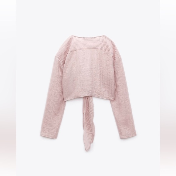 NWT Zara KNOTTED TEXTURED TOP - Picture 5 of 8